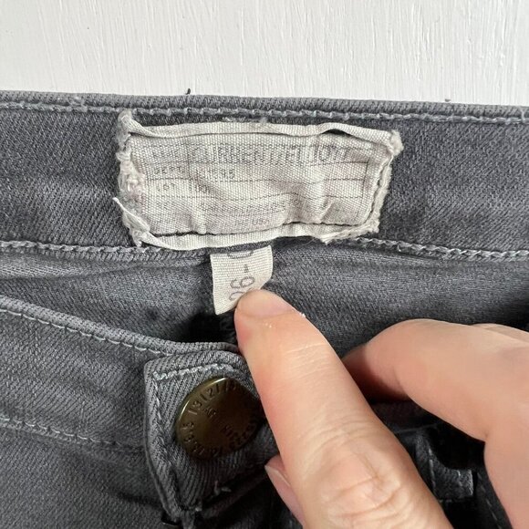 Current/Elliott THE STILETTO SKINNY JEAN gray ankle length - Picture 9 of 11